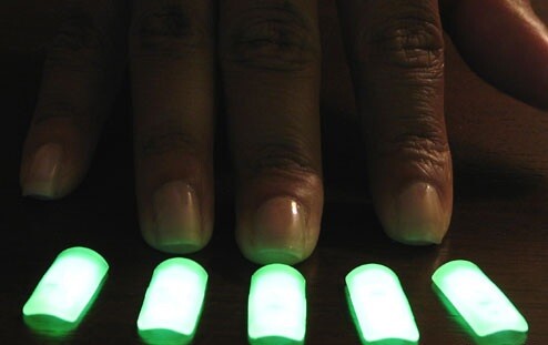 Glow finger nails set di - nails,
