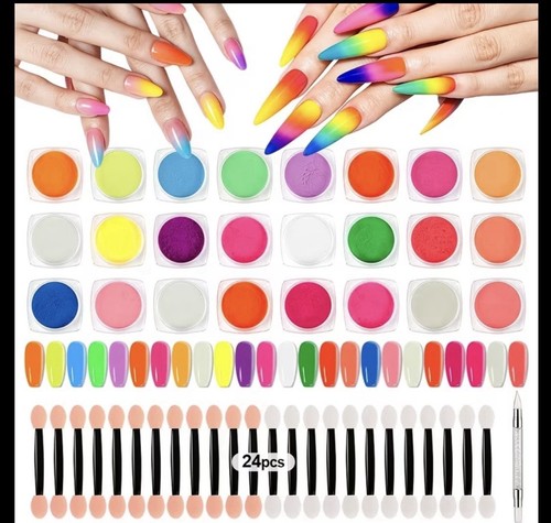 Set 24pz polvere - polvere, neon