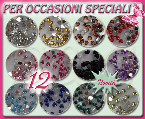 Vasetti strass colorati a - strass,