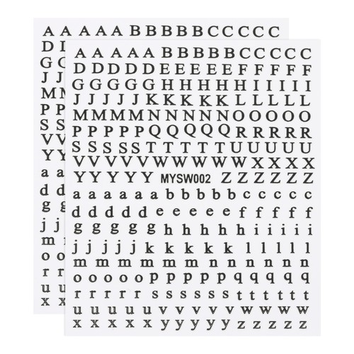 Adesivi per unghie lettere - lettere, 3d