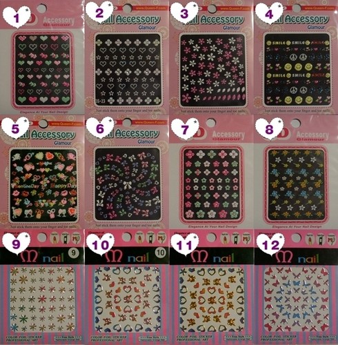 Adesivi nail art - nail, 3d