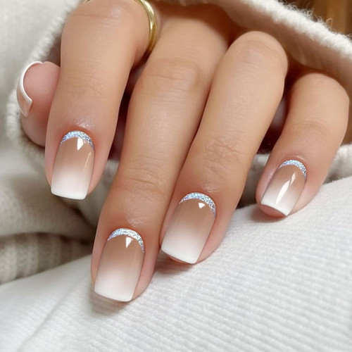 Unghie gel adesive bianco - unghie,