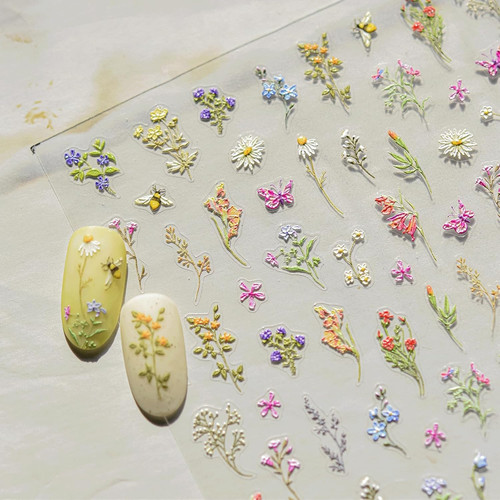 Fiori adesivi unghie nail - fiori,