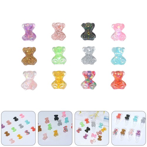 100pz decorazione unghie orso - 100pz,
