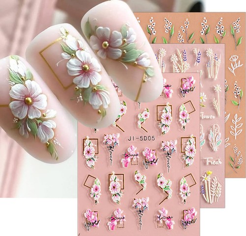 Fiori adesivi unghie nail - fiori,