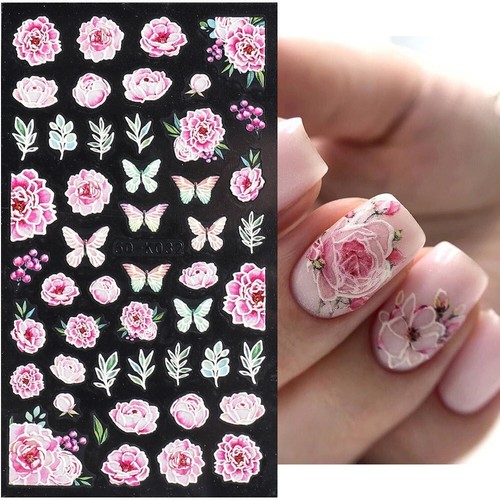 Adesivi nail art fiori - adesivi,