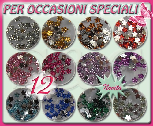 Vasetti strass colorati - vasetti,